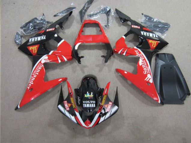 Discount 2003-2005 Red Black Santander Yamaha YZF R6 Motorcycle Replacement Fairings Canada Discount 2003-2005 Red Black Santander Yamaha YZF R6 Motorcycle Replacement Fairings Canada