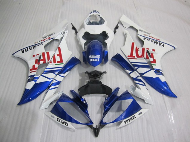 Discount 2006-2007 Blue White Fiat Yamaha YZF R6 Motorcycle Fairings Canada Discount 2006-2007 Blue White Fiat Yamaha YZF R6 Motorcycle Fairings Canada