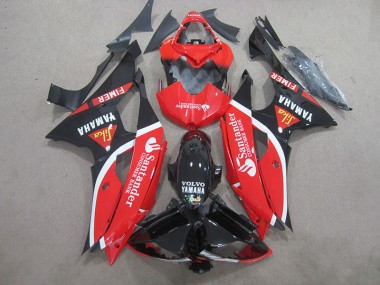 Discount 2008-2016 Black Red White Santander Yamaha YZF R6 Bike Fairings Canada